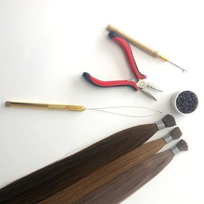 100% d' extensions de cheveux humains Remy Russe I-Tip Muti-Colour Satisfaction garantie