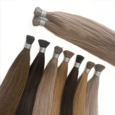 100% d' extensions de cheveux humains Remy Russe I-Tip Muti-Colour Satisfaction garantie