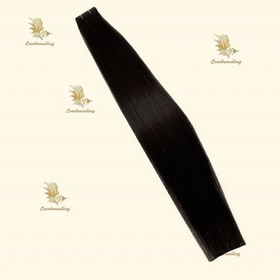 US personnalisé russe double cuticule alignée cheveux Invisible Injection PU Tape Weft