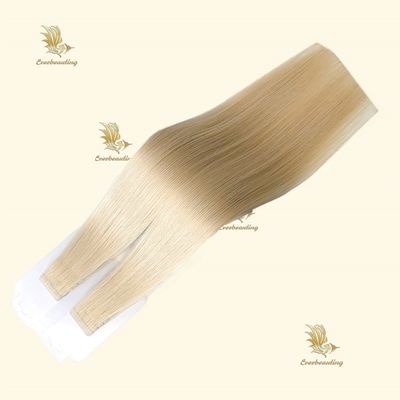 Longue cuticule à double traction russe alignée avec un bâton de cheveux pré-lié en tissus invisibles