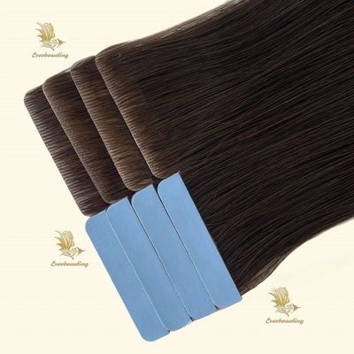 Paiement initial Cheveux invisibles russes Double bande Remy dans l'extension de cheveux humains