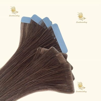 Paiement initial Cheveux invisibles russes Double bande Remy dans l'extension de cheveux humains