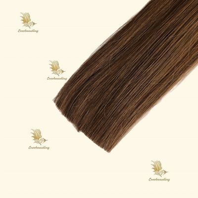 Les produits de beauté de couleur chocolat double dessiné Remy kératine I pointe extensions de cheveux Les produits de beauté
