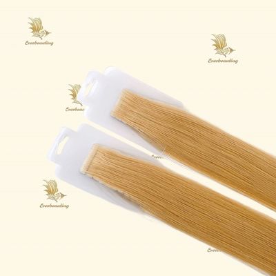 Couleur naturelle, bande invisible droite, 100 extensions de cheveux humains vierges en 1