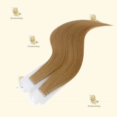 Personnalisation Style pré-lié Cheveux blonds russes Tape Remy en extensions Cheveux humains