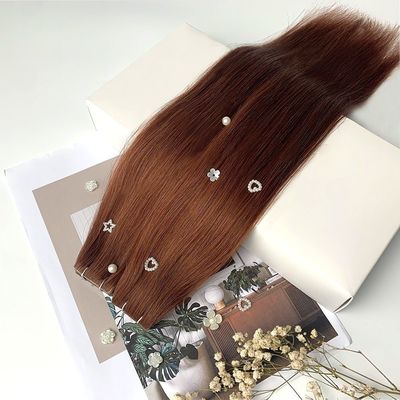 Retour de 30 jours Remboursements cheveux crus lisses bande invisible dans les extensions de cheveux humains