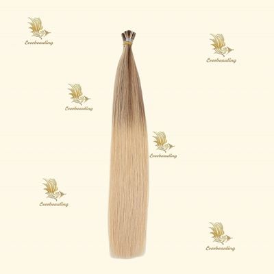 Micro-anneaux I-tip Extensions de cheveux humains Couleurs de balayage de cheveux russes professionnels