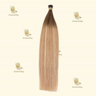 Anneaux X Pré-liés Muti-Color Cheveux humains russes Micro-Anneau I-Tip Extensions de cheveux Durables