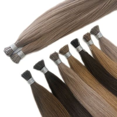 Demande personnalisée Double ratio dessiné Beauté de cheveux Balayage I-Tip Extensions de cheveux
