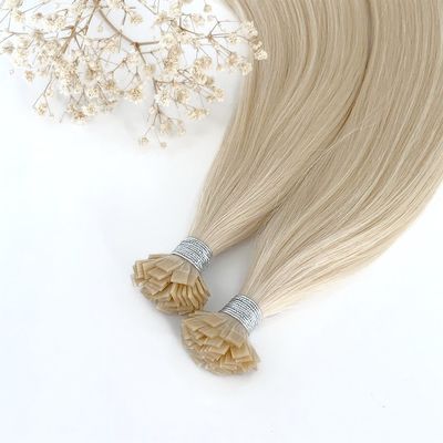 Extensions de cheveux à pointe plate avec traitement italien de kératine