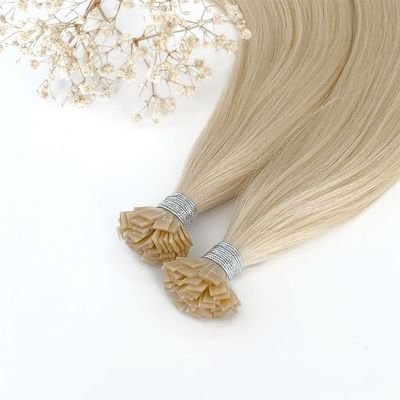 Extensions de cheveux à pointe plate avec traitement italien de kératine