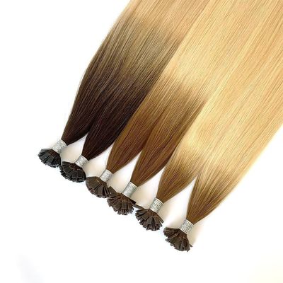 Cuticule alignée Cheveux Rémy Italie Kératine U/V/I/Tip plat Extension de cheveux Pas de perte
