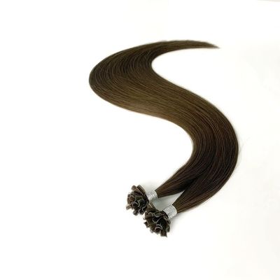 Rapport double tiré Pré-lié les extensions de cheveux en kératine 1g/fil U/point de l'ongle Remy cheveux humains