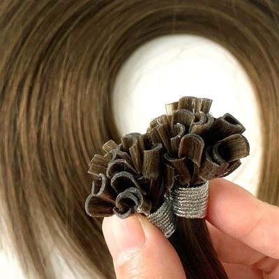 Rapport double tiré Pré-lié les extensions de cheveux en kératine 1g/fil U/point de l'ongle Remy cheveux humains