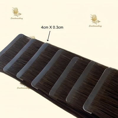 Couleur brun foncé Double bande étroite avec cuticule alignée cheveux européens