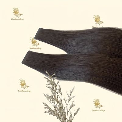 Couleur brun foncé Double bande étroite avec cuticule alignée cheveux européens
