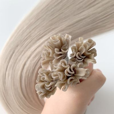 1g/fil de cuticule vierge alignée en extension de cheveux Remy Italie