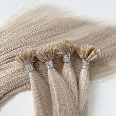 Différentes couleurs de cheveux humains russes Remy U Extension de pointe sans perte de cheveux Type de connecteur