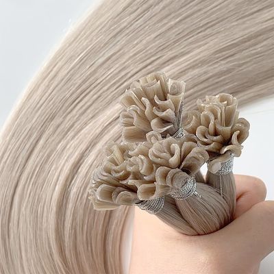 Différentes couleurs de cheveux humains russes Remy U Extension de pointe sans perte de cheveux Type de connecteur