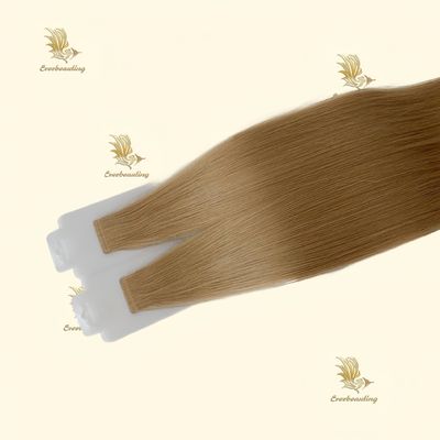 Obtenez le ruban russe dans l'extension de cheveux humains Double dessiné Invisible Skin Slim PU sans couture