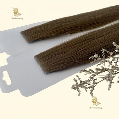 Obtenez le ruban russe dans l'extension de cheveux humains Double dessiné Invisible Skin Slim PU sans couture