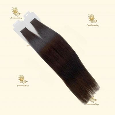 100% Remy cheveux humains vierges soyeux, double bande dessinée droite avec extensions