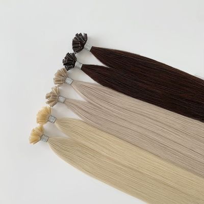 Pas de perte de cheveux et double traction de cheveux rémy kératine U Extension de pointe de cheveux pour les cheveux teints