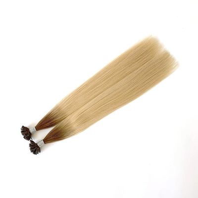 Extensions capillaires italiennes en kératine pré-liées pour les cheveux humains à pointe plate en taille de colis