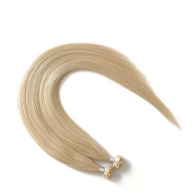 Extensions capillaires italiennes en kératine pré-liées pour les cheveux humains à pointe plate en taille de colis