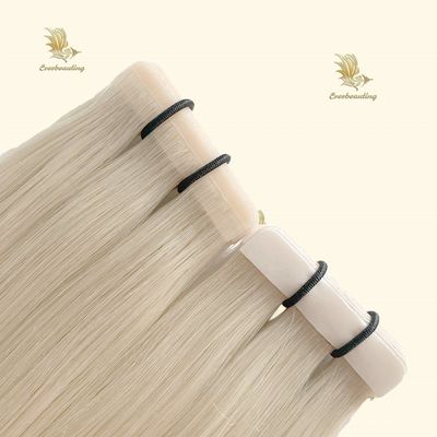 Cheveux humains soyeux droits à double tirage PU Slim bande sans couture dans les extensions de cheveux Enchevêtrement Non