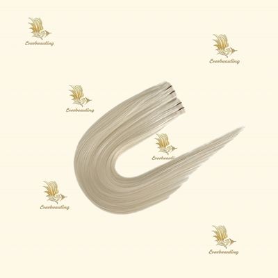 Cheveux humains soyeux droits à double tirage PU Slim bande sans couture dans les extensions de cheveux Enchevêtrement Non