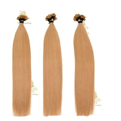 Extensions de cheveux humains à pointe plate sans enchevêtrement et sans style pré-lié