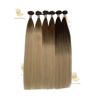Extensions de cheveux humains à pointe plate sans enchevêtrement et sans style pré-lié
