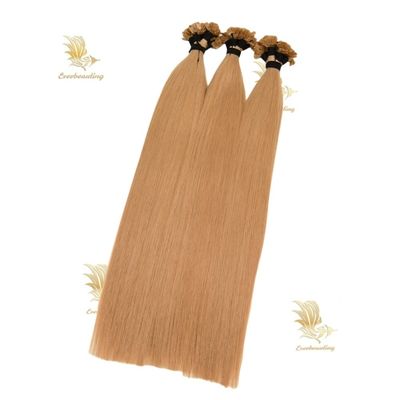 240530 Crête de kératine plate Extension capillaire Cuticule alignée Rémy Cheveux humains russes 1 g/ brin