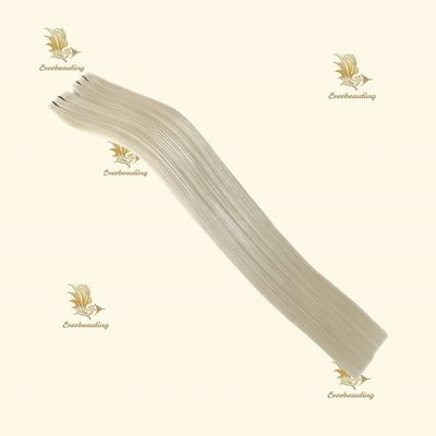Straight Ash Blonde Brazilienne cheveux humains Tape Ins extensions de cheveux 3 mois Tape de vie