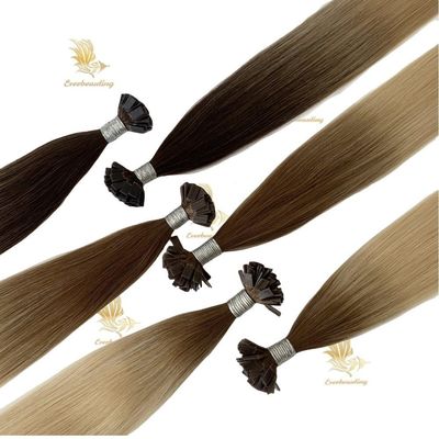 Fournir des cheveux à pointe plate teintés à bon marché avec 50,00cm * 8,00cm * 3,00cm Taille du paquet
