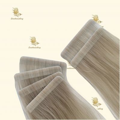 Cheveux européens 20 pouces Cendrillon Blonde Couleur cuticule alignée bande Extensions de cheveux pour femme blanche