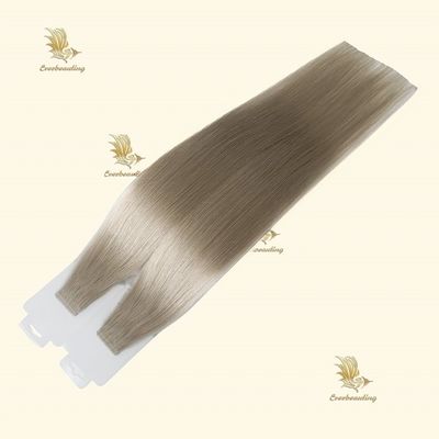 Cheveux européens 20 pouces Cendrillon Blonde Couleur cuticule alignée bande Extensions de cheveux pour femme blanche