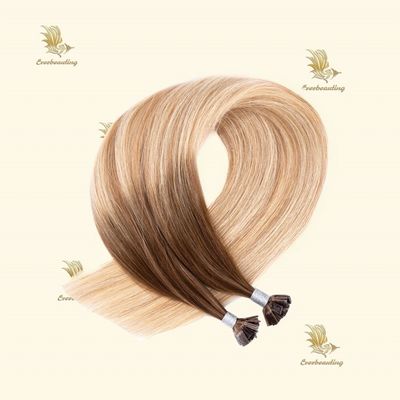 Cheveux slaves Pointe plate Extensions de cheveux Pas de problème Paiement initial Grade professionnel