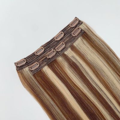 100g/pc 20 pouces Grade 13A Double clip dans l'extension de cheveux pour les femmes blanches