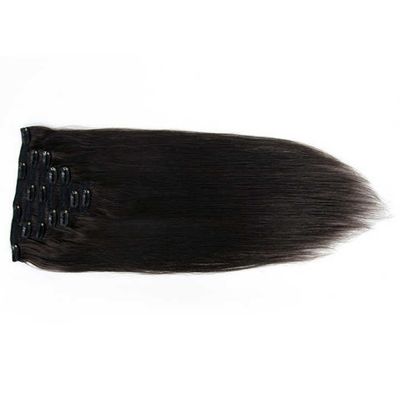 Straight 18 pouces et 20 pouces Indiens bruts clip de cheveux dans le style d'extension de cheveux droit