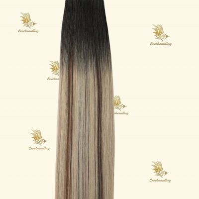 Rémy Hair Ruban multicolore dans les extensions de cheveux Soie Cheveux humains droits