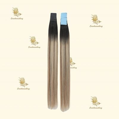 Rémy Hair Ruban multicolore dans les extensions de cheveux Soie Cheveux humains droits