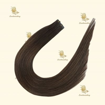 22 pouces de ruban adhésif brun dans les extensions de cheveux Stick Type pré-lié pour la conception de ruban invisible