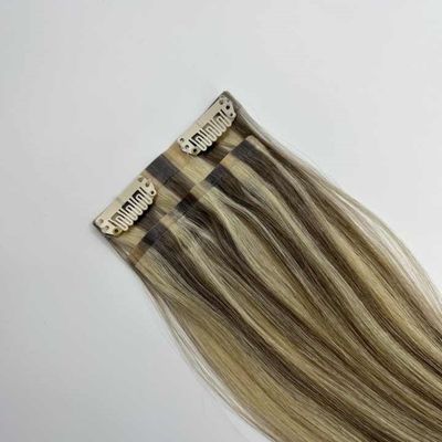 Qingdao sur mesure Demande 100% Remy Chinois Cheveux Humains Clip en PU sans couture dans les cheveux