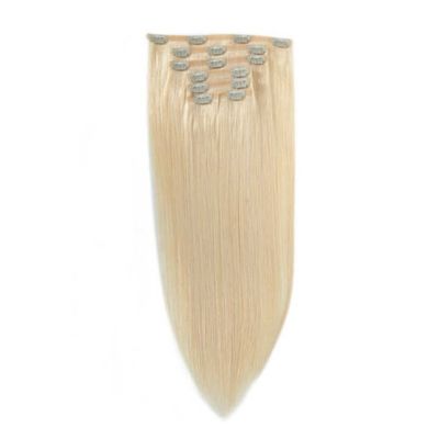 Fin épaisse Invisible en PU brut Blonde Clip sans couture dans les extensions de cheveux