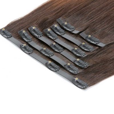 Des extensions de cheveux vietnamiennes sans couture avec des clips de style pré-liés et un tangle
