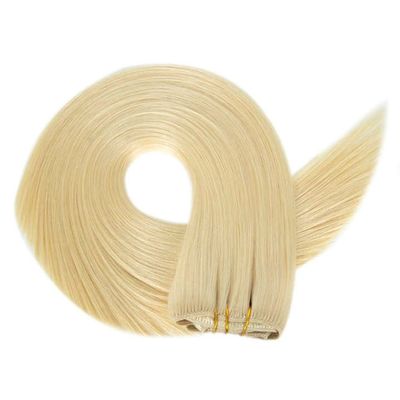 100% de cuticule alignée cheveux bruts clip invisible dans les extensions de cheveux pour les cheveux brésiliens