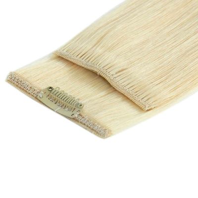 100% de cuticule alignée cheveux bruts clip invisible dans les extensions de cheveux pour les cheveux brésiliens