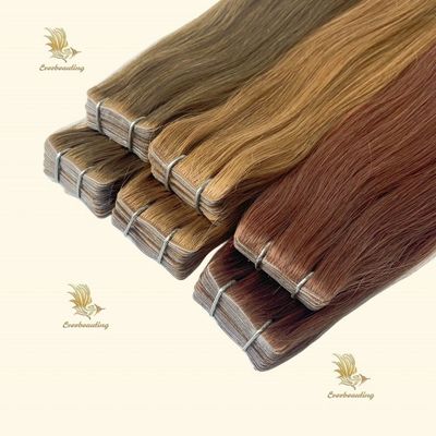 Tape à couleur multi-couleur à double dessin Invisible Tape PU Extensions de cheveux